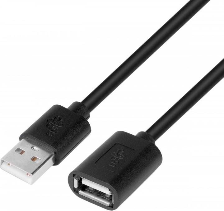 Produktbild Verlängerungskabel USB AM-AF 1,8 m schwarz (1.80 m, USB 2.0)