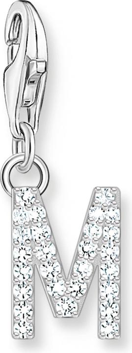 Immagine prodotto Thomas Sabo Ciondolo Lettera M con Pietre Bianche Argento (Argento 925)