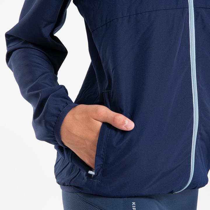 Image du produit Kiprun Veste Running coupe vent Enfant - Wind Jacket JR Marine grise (128)