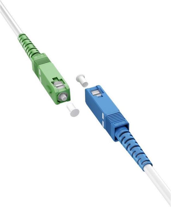 Actual product image Goobay Fibre optic cable FTTH, singlemode OS2 White, white Simplex, 30 m (S/UTP, CAT6, 30 m)