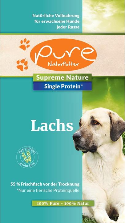 Produktbild Pure Naturfutter PURE Supreme Nature Dog Single-Protein getreidefrei Lachs (Adult, 1 Stk., 10000 g)