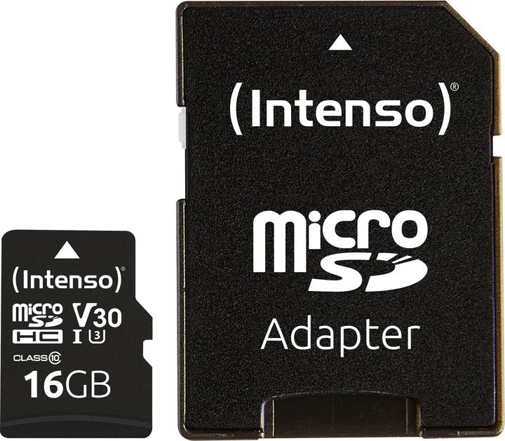 Intenso Micro SDHC Card (16 GB, microSDHC, U1, UHS-I)