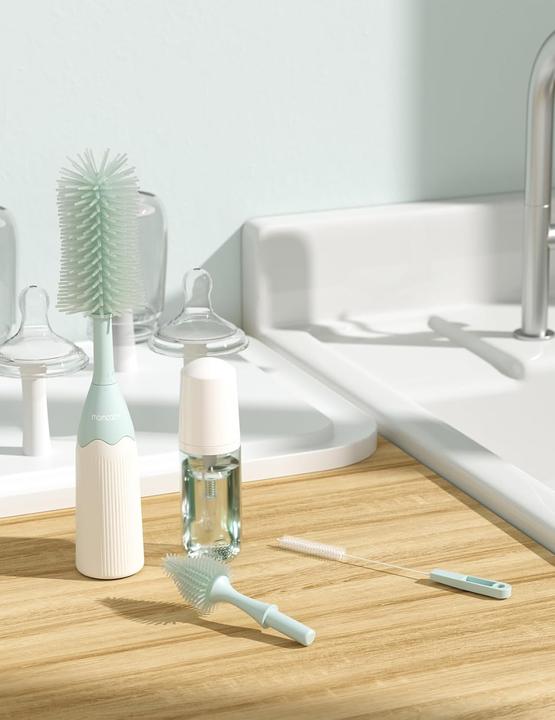 Actual product image Momcozy Flaschenbürsten-Set Push-Press GRN