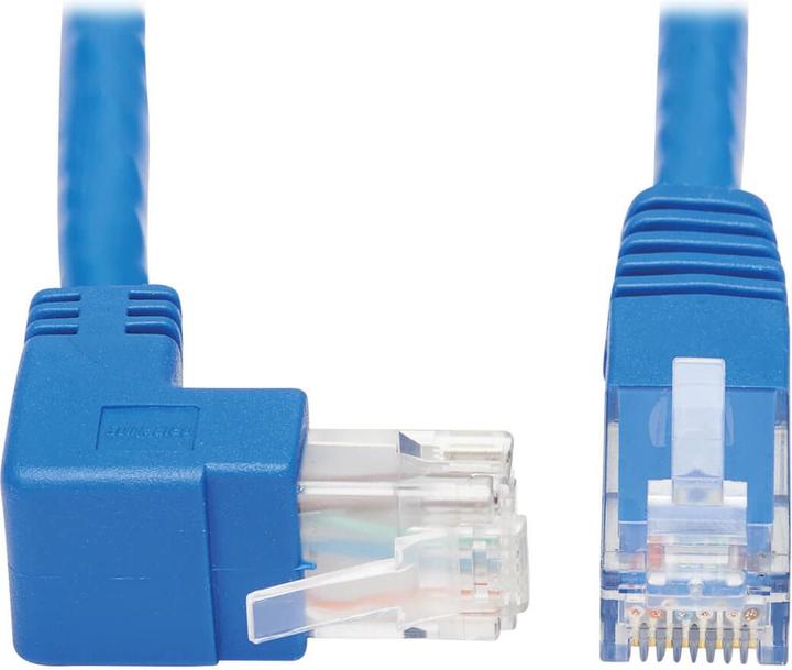 Immagine prodotto Eaton Cavo Ethernet UTP modellato Cat6 Gigabit ad angolo retto RJ45 fino a RJ45m blu (U/UTP, CAT6, 4.60 m)