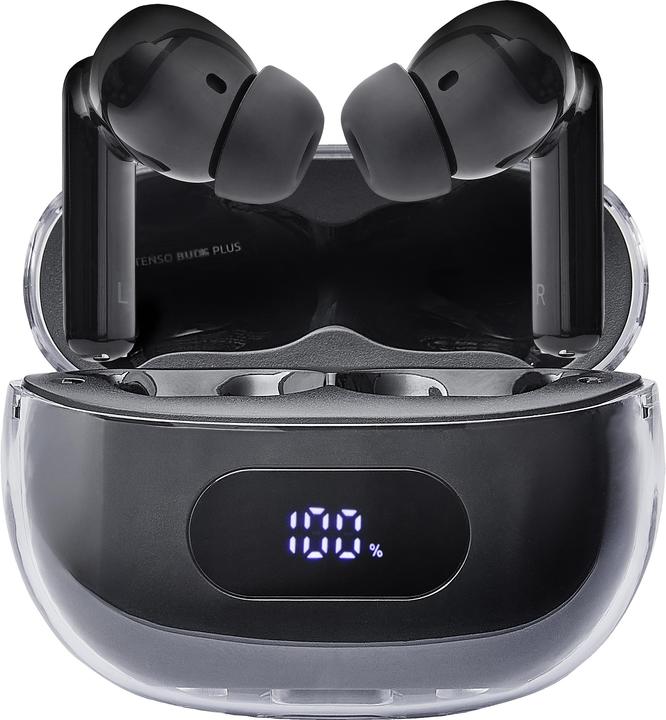 Image du produit Intenso Buds / Earphone Plus T310AE Noir (ANC, 25 h, Sans fil)