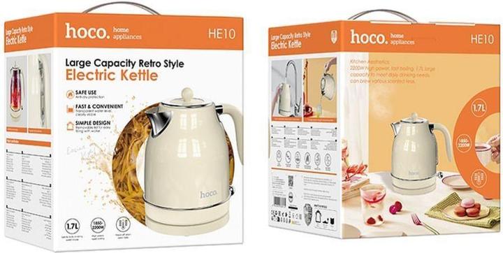 Produktbild Hoco Other retro electric kettle 1,7L HE10 milky white (1.70 l)