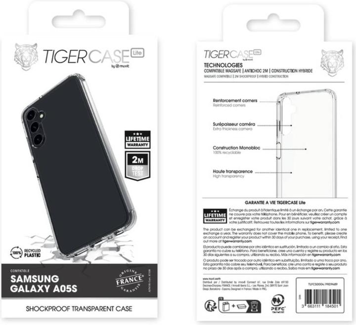 Produktbild Tiger France Tiger Case Lite France Coque Transparente 2m Samsung Galaxy A05s (Samsung Galaxy A05s)