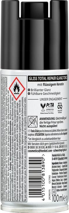 Immagine prodotto Gliss Shine Tonic Total Repair 100 ml (100 ml)