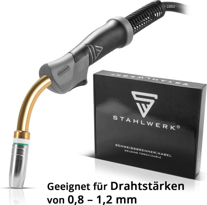 Produktbild Stahlwerk Schweissbrenner MIG MAG AK25/MB25 5m Schlauchpaket Eurozentralanschluss