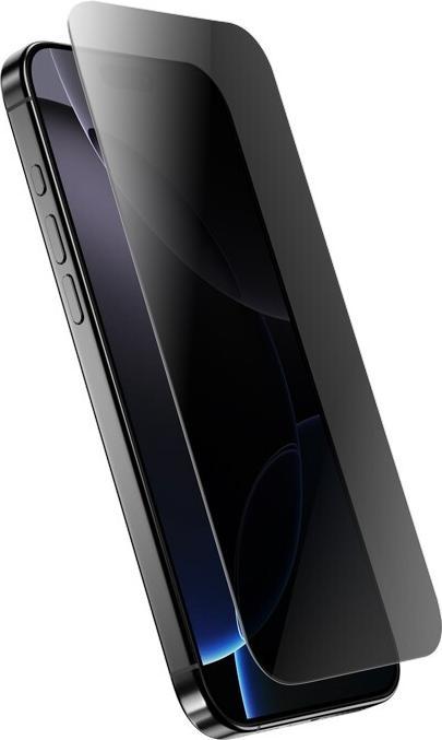 Produktbild Crong Panzerglas mit Sichtschutz für iPhone 16 Pro (1 Stück, iPhone 16 Pro)