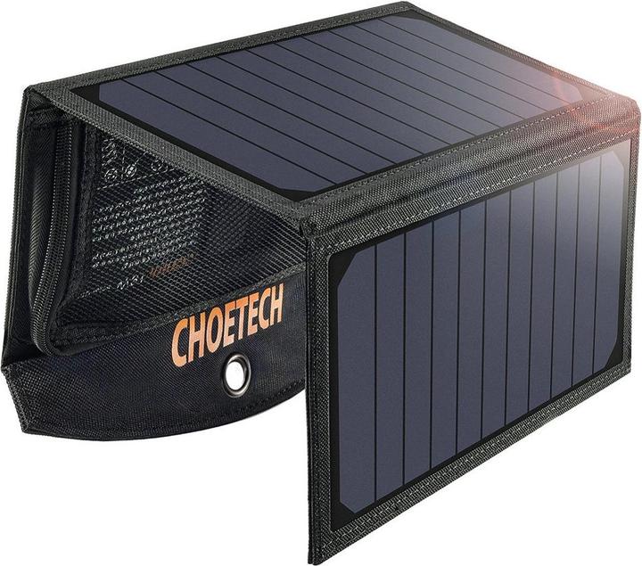 Choetech USB solar charger (19 W, 0.48 kg)