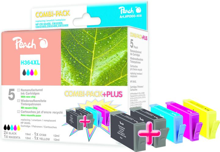 Actual product image Peach 364XL Multipack (M, Y, C, FC)