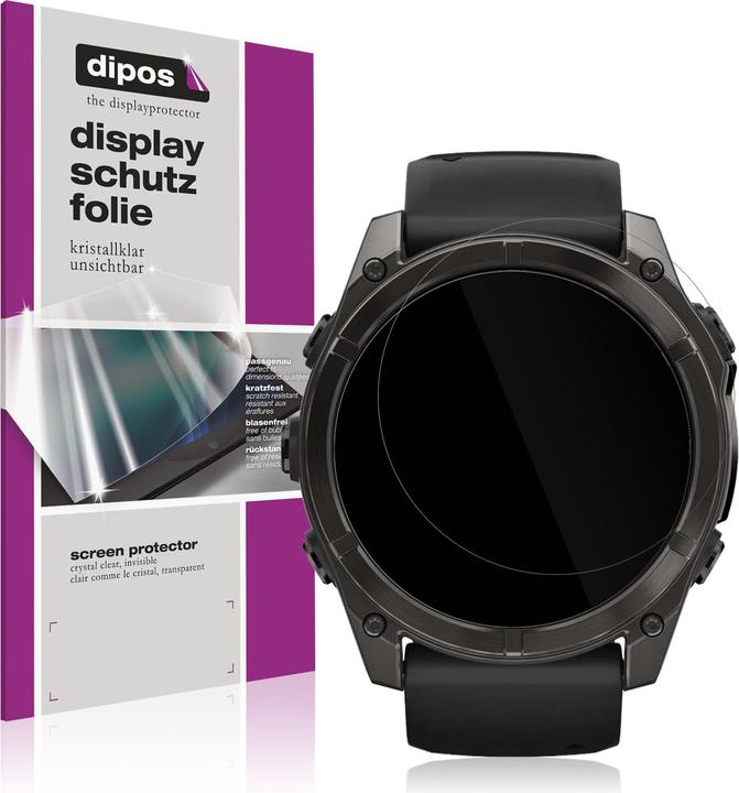 Produktbild Dipos Schutzfolie Klar für Garmin Fenix 7x Pro 42mm