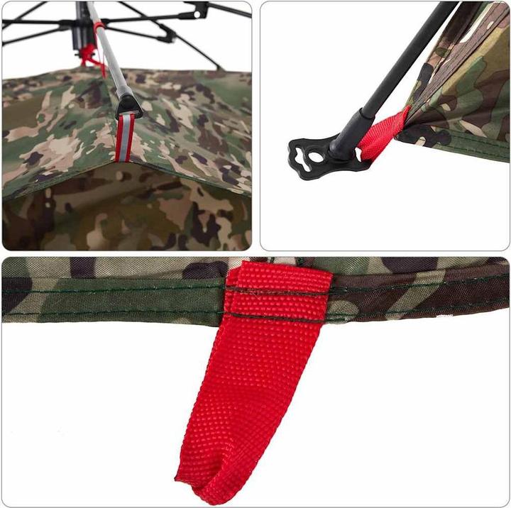 Produktbild VidaXL Angelzelt 4 Personen Tarnmuster Quick Release (3.85 kg, 4 Personen)