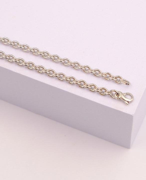 Immagine prodotto Muau Ancora rotonda (Oro bianco 375/9 carati, 60 cm)