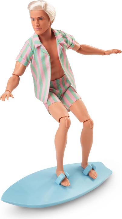 Actual product image Barbie The Movie Signature Ken doll with surfboard