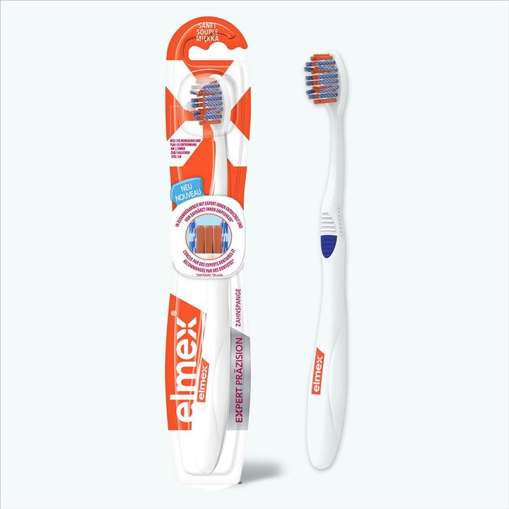 Elmex Handzahnbürste Expert Präzision Ortho (Weich, 1 x)