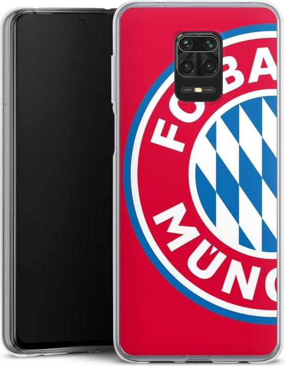 Produktbild DeinDesign Silikon Hülle für Xiaomi Redmi Note 9 Pro Handyhülle Case Smartphone Schutzhülle FC Bayern München (Xiaomi Redmi Note 9 Pro)