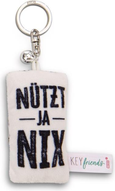 Actual product image Magni NICI Schlüsselanhänger Mini Plüschkissen Nützt ja nix mit Glöckchen 8cm