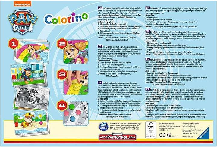 Produktbild Ravensburger Paw Patrol Colorino (Niederländisch, Englisch)