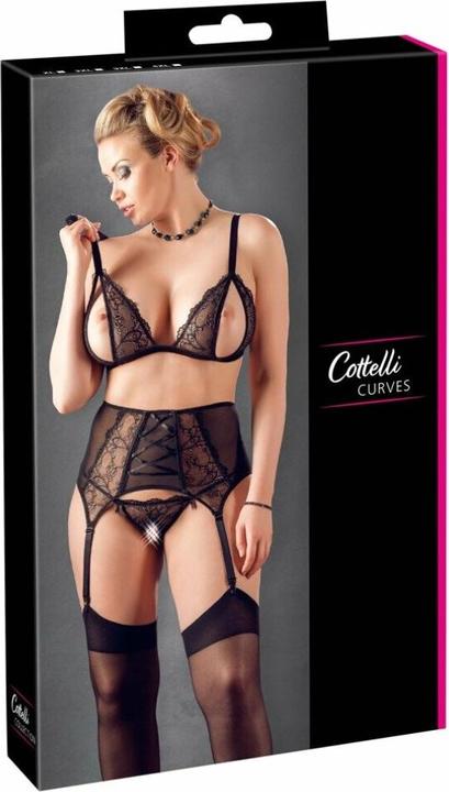 Actual product image Cottelli Collection Suspender Set Cups (3XL)