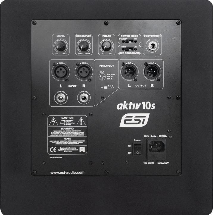 Actual product image ESI Audiotechnik active10s (Subwoofer active, 1 pc., 1x 150 W)