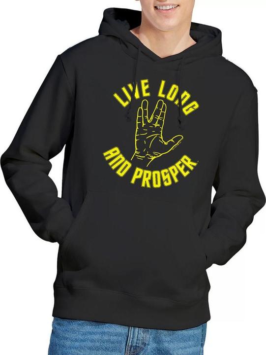Immagine prodotto Live Long Felpa con Cappuccio Mano Uomo (L)