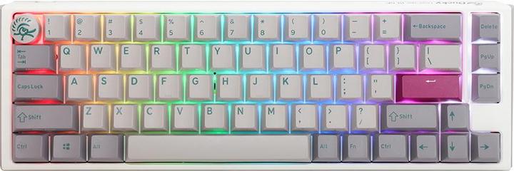 Actual product image Ducky One 3 Mist Grey SF Gaming Keyboard, RGB LED - MX-Blue (US) (US, Cable)