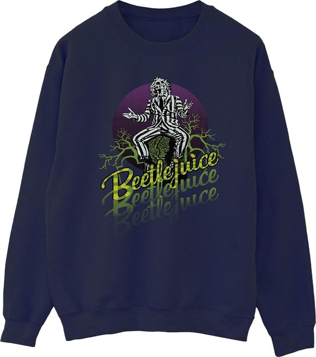 Beetlejuice Purple Circle Sweatshirt