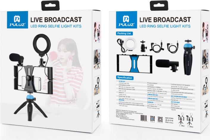 Actual product image Puluz 4 in 1 Vlogging Selfie (Ring light)