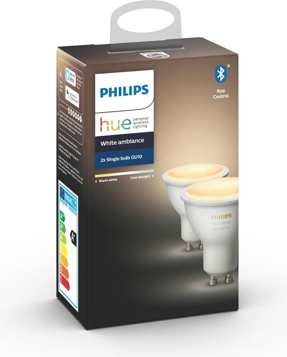 Actual product image Philips Hue White Ambiance BT (GU10, 5 W, 350 lm, 2 x, G)