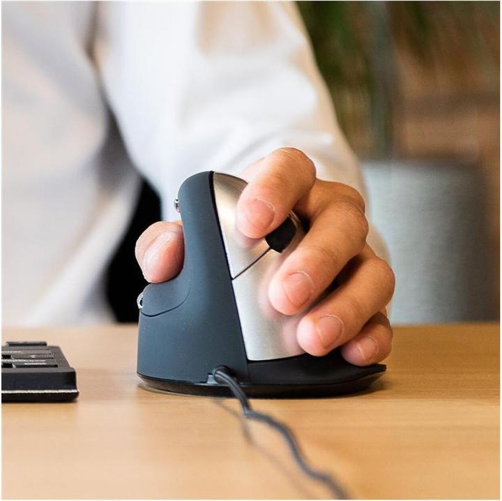 Actual product image R-Go Tools Ergonomic Mouse HE Large Left-Handed (Cable)