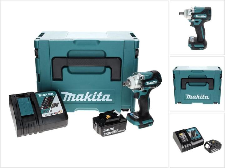 Immagine prodotto Makita DTW 300 RM1J Avvitatore a impulsi a batteria 18 V 330 Nm 1/2" Brushless + 1x batteria 4,0 Ah + (Batteria ricaricabile)