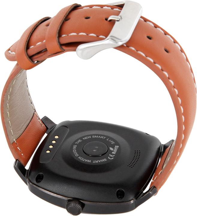 Image du produit Xlyne TFT, MTK2502C, Bluetooth 4.0, Li-Po Chrome noir - Cognac léger (45 mm)