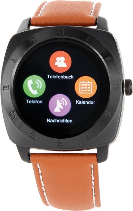 Image du produit Xlyne TFT, MTK2502C, Bluetooth 4.0, Li-Po Chrome noir - Cognac léger (45 mm)