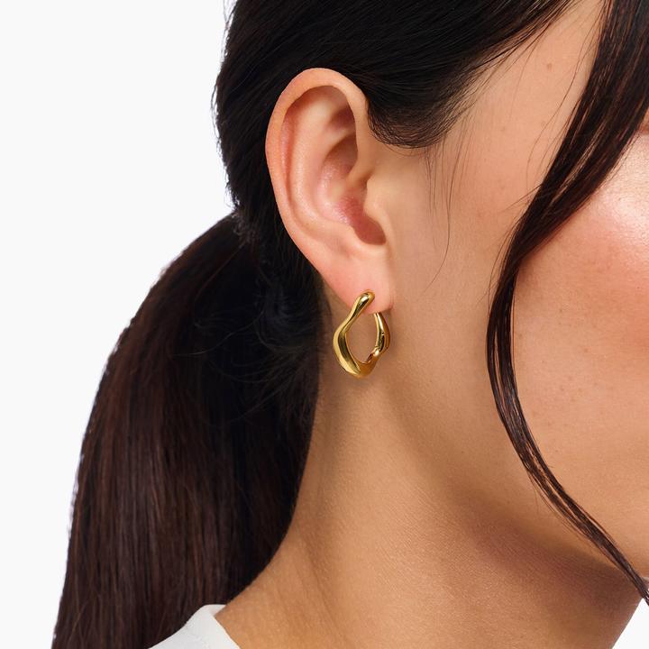 Image du produit Thomas Sabo Creolen klein Natural Beauty vergoldet (Argent 925)