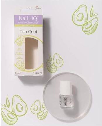 Produktbild Nail HQ Essentials Clear Top Coat Nagelbehandlung 8ml (farblos, Top Coat)