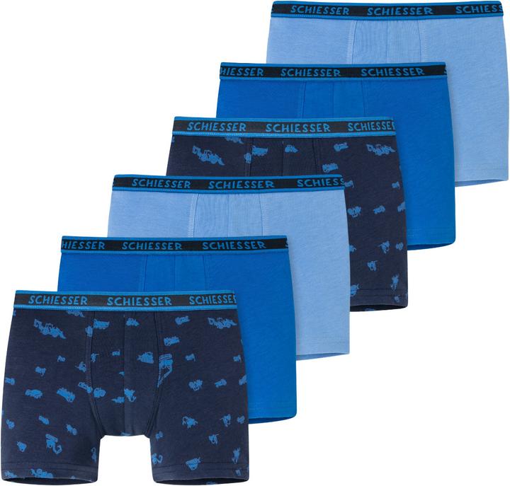 Immagine prodotto Schiesser Confezione da 6 pantaloncini / pantaloni da bambino in cotone organico 95/5 (128, confezione da 6)