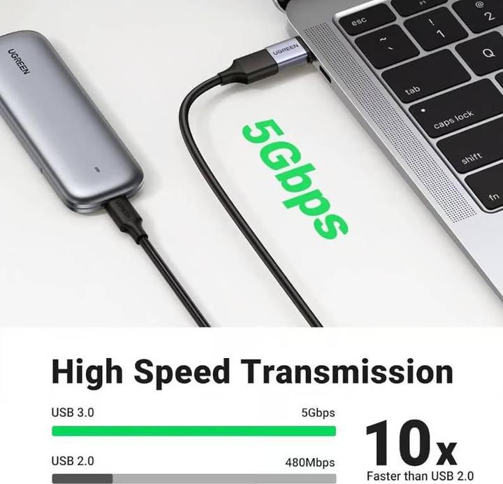 Actual product image Ugreen USB-C 3.1 to USB-A 3.0 Jack Adapter (USB Type C, USB-A)