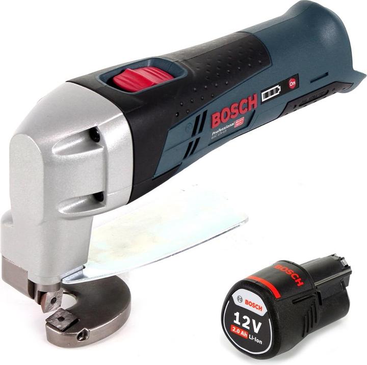 Produktbild Bosch Professional Bosch GSC 12 V-13 Akku Blechschere 12V L-Boxx ready + 1x Akku 2,0Ah - ohne Ladegerät