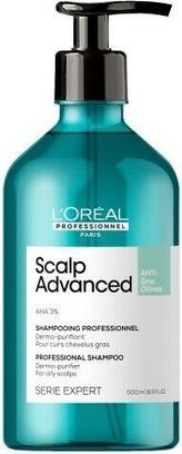 L'Oréal Paris L'OREAL PROFESSIONNEL Serie Expert Scalp Advanced Anti Oiliness oczyszczający szampon do (500 ml, Flüssiges Shampoo)