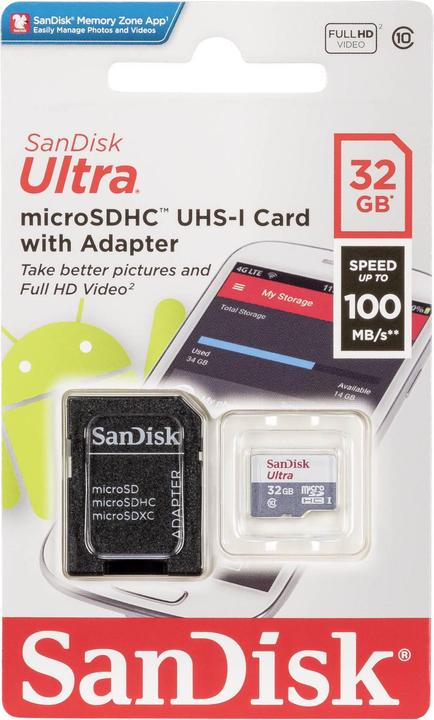 Immagine prodotto SanDisk Ultra Lite (32 GB, microSDHC, U1, UHS-I)