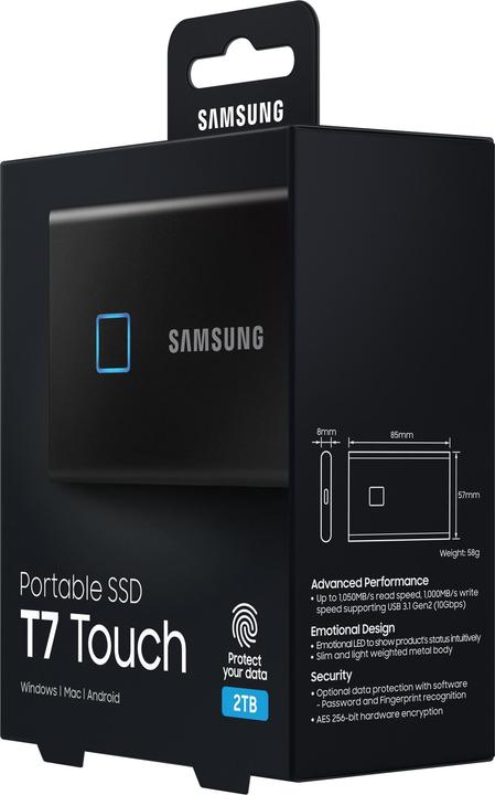 Actual product image Samsung Portable T7 Touch (2000 GB)