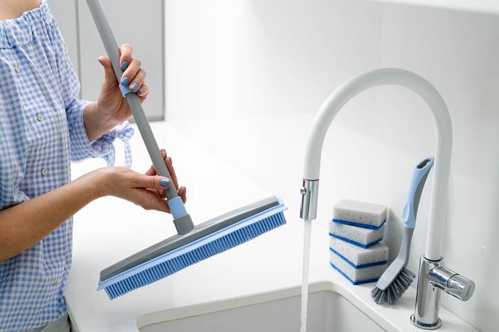 Actual product image York Rubber broom with telescopic handle Bacteria Stop (1 pcs.)