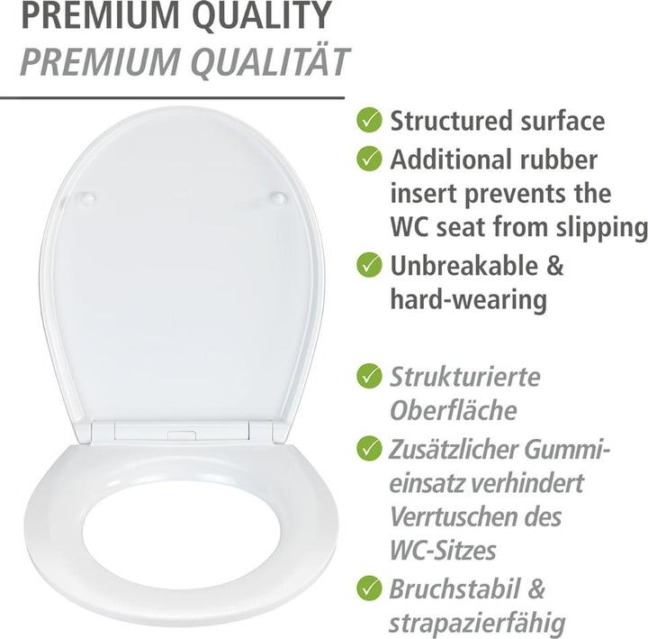 Image du produit Wenko Siège WC avec abaissement automatique Blossom Rollin "Art multicolore