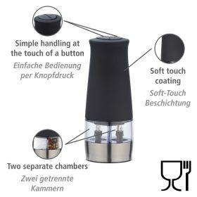Actual product image Wenko Elektrische Mühle mit LED-Licht (Salt, Pepper)