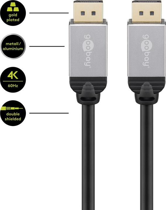 Produktbild Goobay DisplayPort — DisplayPort (3 m, DisplayPort)