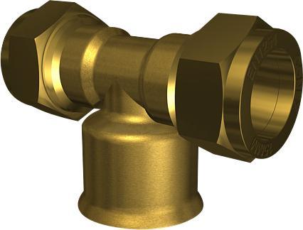 Actual product image Conex-Banninger IBP CONEX T-piece 18-1/2-18 mm compression with socket (T-connection)