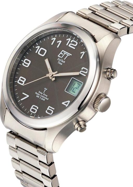Actual product image ETT EGS-11332-53M Solar Drive Radio Controlled Basic Men's Watch 39mm 5ATM (Radio-controlled clock, 39 mm)
