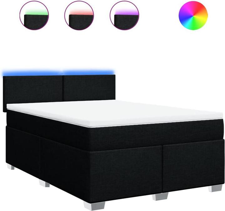 Immagine prodotto VidaXL Bo x letto a molle con materasso 140 x 200 cm in tessuto (140 x 200 cm, 140 x 200 cm)
